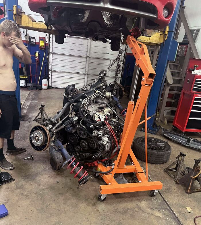 Technician States: Forgot To Make A Triangle With The Chain