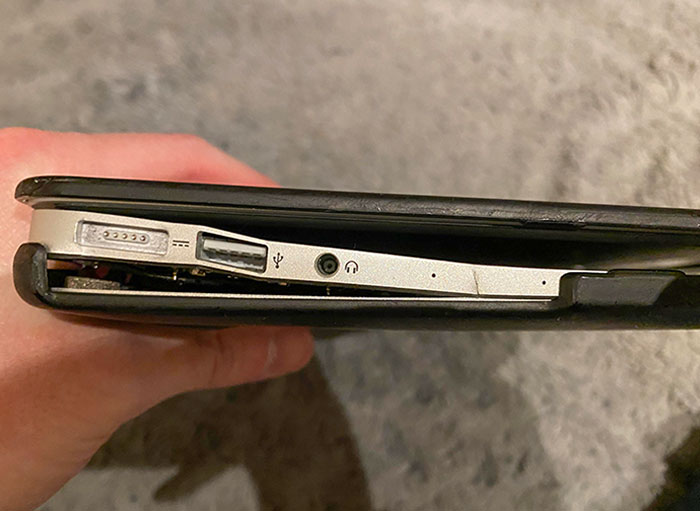 My Mom Checked A Bag She Was Originally Going To Carry On And Forgot What Was In The Outside Pocket