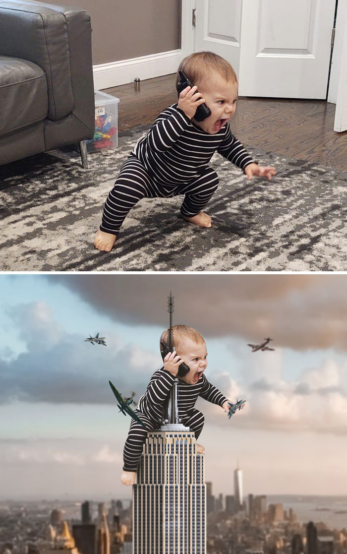 Baby Screaming Into A Phone