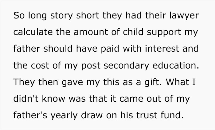"My Father Never Paid Child Support": Grandparents Learn Their Son Basically Abandoned His Daughter, Teach Him A Lesson "My Father Never Paid Child Support": Grandparents Learn Their Son Basically Abandoned His Daughter, Teach Him A Lesson