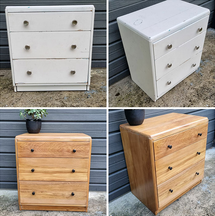 Under 3 Coats Of White Paint And 1 Coat Of Green, Was This Beautiful Rimu Timber