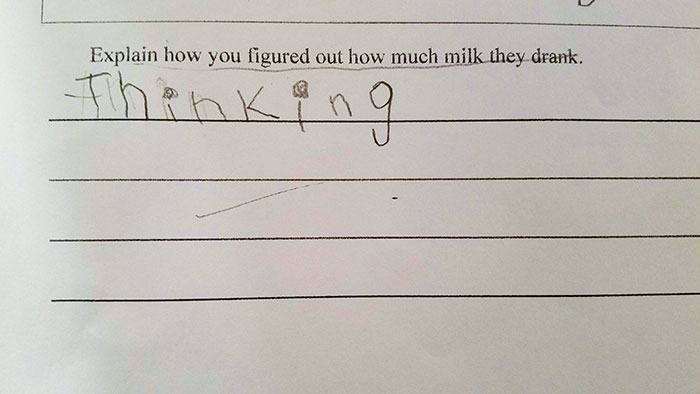 My Son's Best Answer This Week