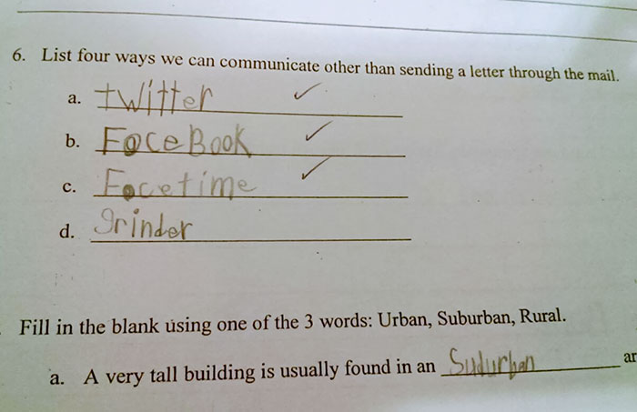 My Wife Teaches Grade 3, This Was Not The Answer She Was Expecting