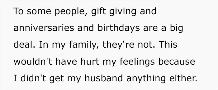 Woman Calls Out Commenters Who Believe Wives Should Remind Husbands About Upcoming Occasions