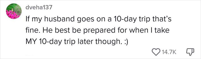 Woman Explodes On Husband For Going On A 10-Day Hunting Trip And Leaving Her Alone With The Kids, And It Starts An Important Discussion