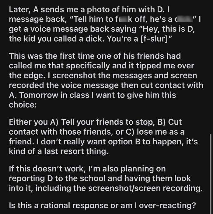 Aita For Cutting Off Contact With A Close Friend Temporarily Because His Friends Are Homophobic?