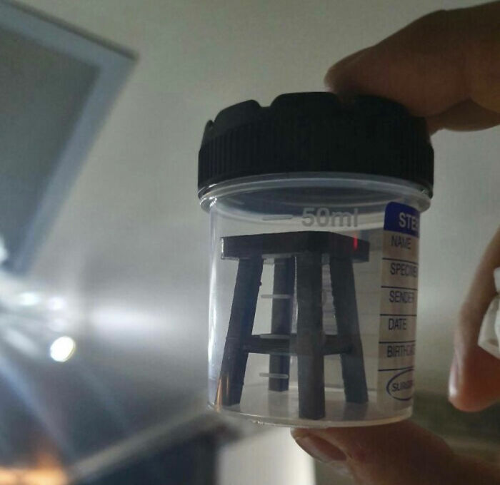This Tiny Stool Sample!