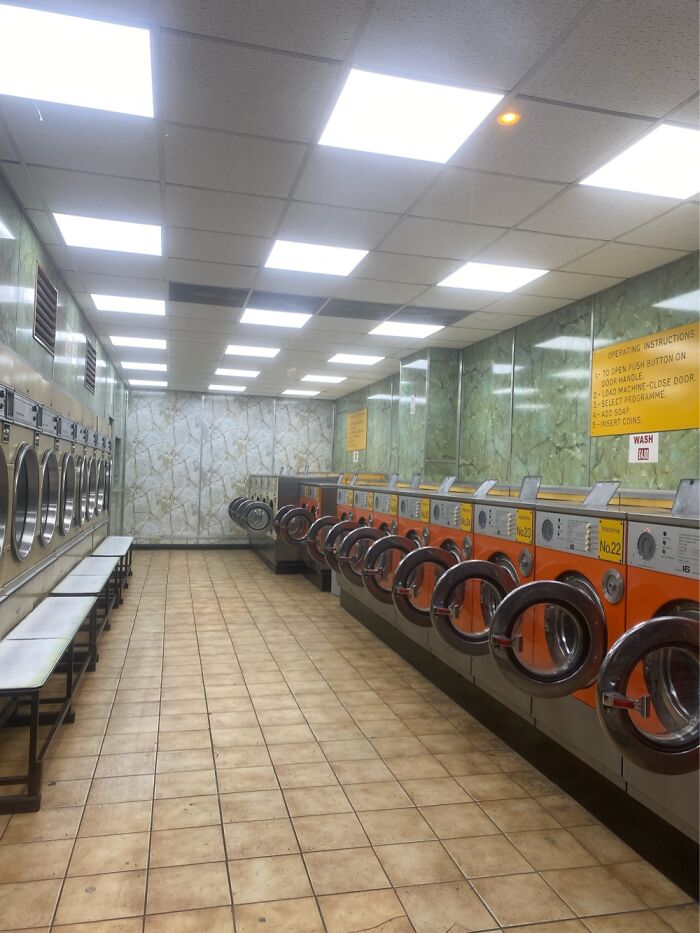 Laundrette At Night, London