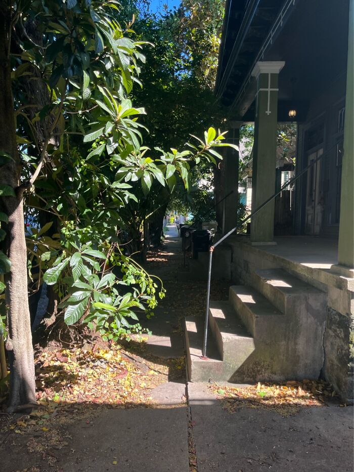 Sidewalk In New Orleans, Louisiana, USA