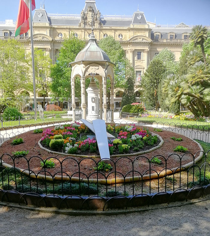 This Flowerbed In San Sebastian, Spain, Also Functions As A Clock