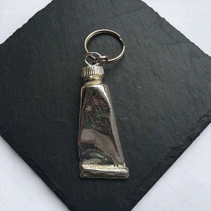 Paint Tube Keychain