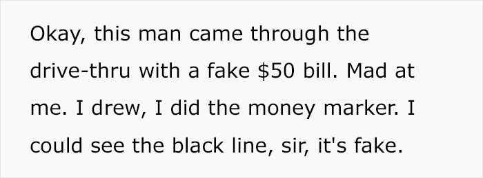 Not Only Does This Customer Try To Pay With A Fake $50 Bill, But Berates The McDonald&rsquo;s Worker Who Doesn&rsquo;t Accept It