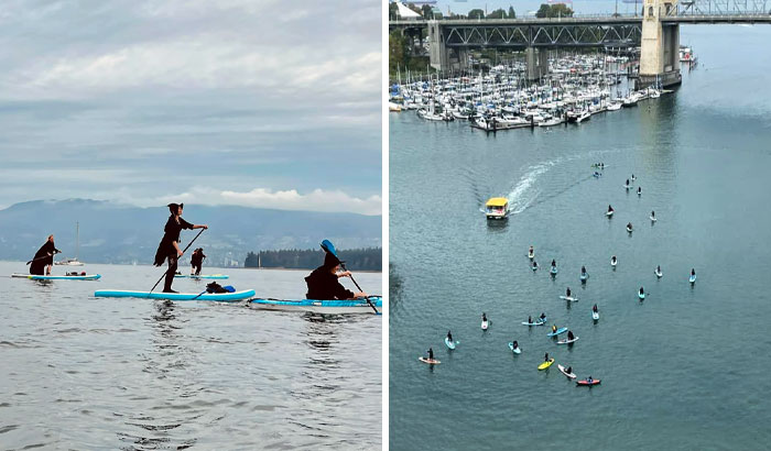 A Witch Paddle In Vancouver, British Columbia. With 40 Lovely Witches