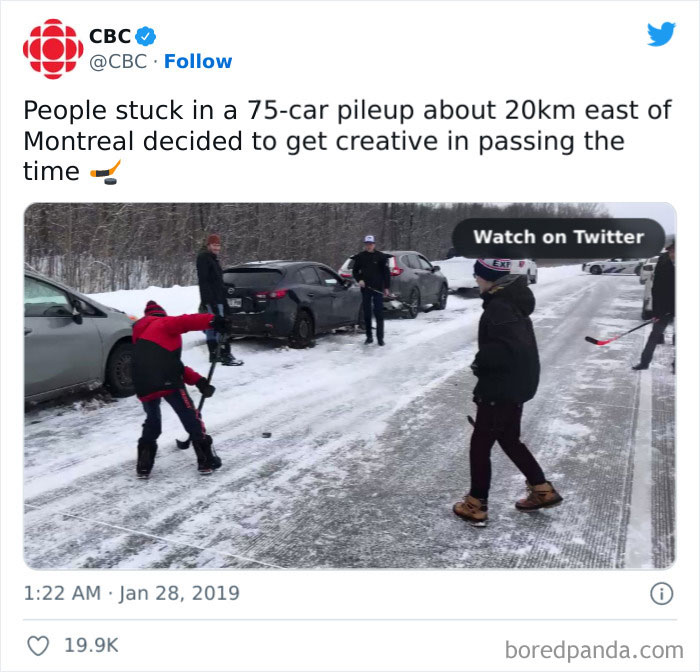 When Life Gives You Pileups Make Them Into A Hockey Game