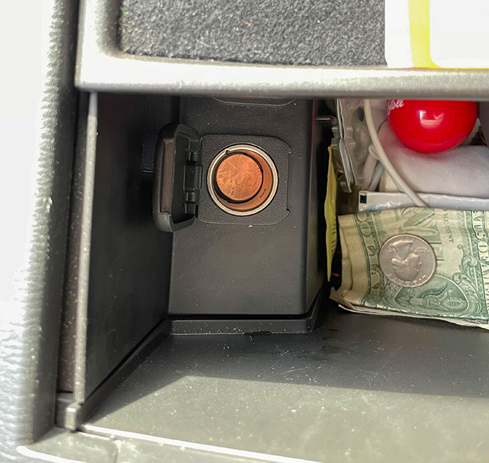 Penny Fell Into My Car Charging Port And I Can’t Get It Out