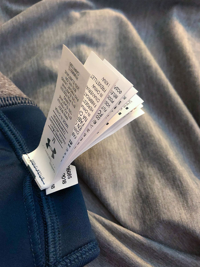 The Tag On My New Sports Bra Had 24 Pages