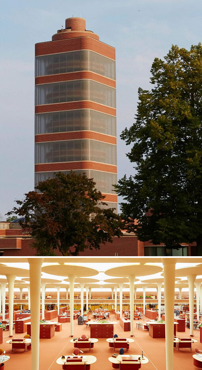 Edificio administrativo y torre de investigación Johnson, Frank Lloyd Wright