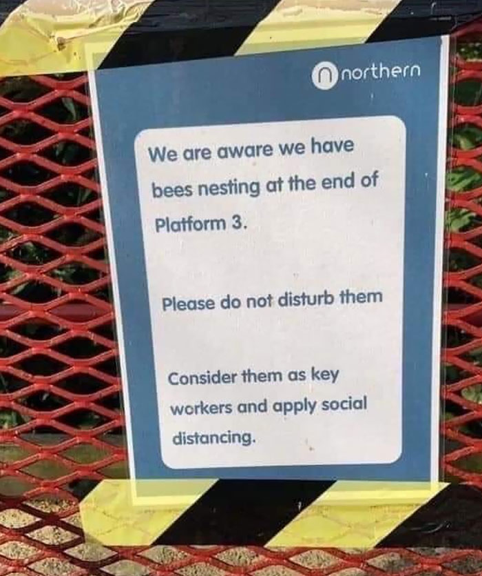 Sign At A Local Train Station