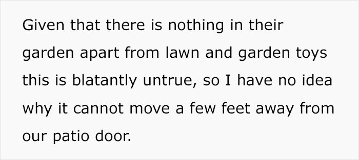 Person Asks The Internet What They Can Do After Their Neighbor Refused To Move Their Trampoline As It Impacts Their Happiness