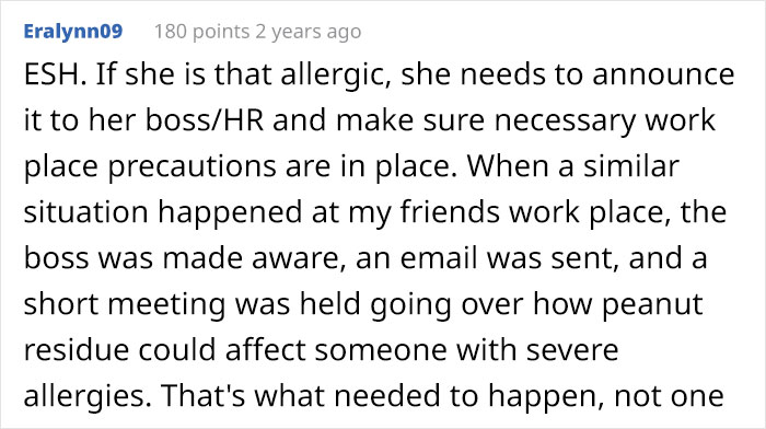 "Am I The Jerk For 'Not Respecting' My Coworker&rsquo;s Peanut Allergy?"