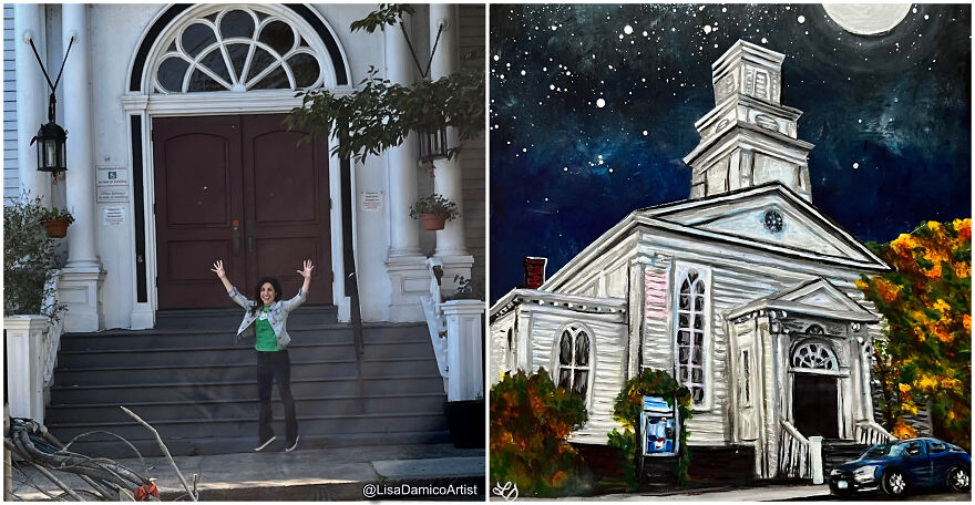 Artist Paints A Thank You Letter To Nyack, New York