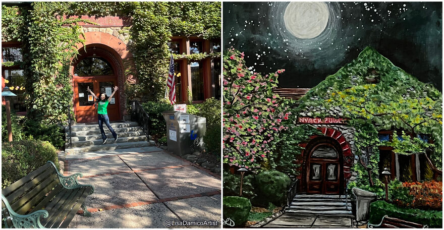 Artist Paints A Thank You Letter To Nyack, New York