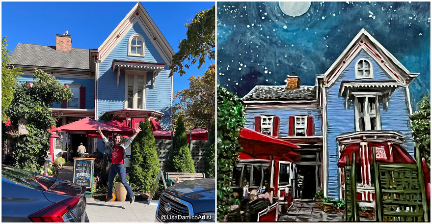 Artist Paints A Thank You Letter To Nyack, New York