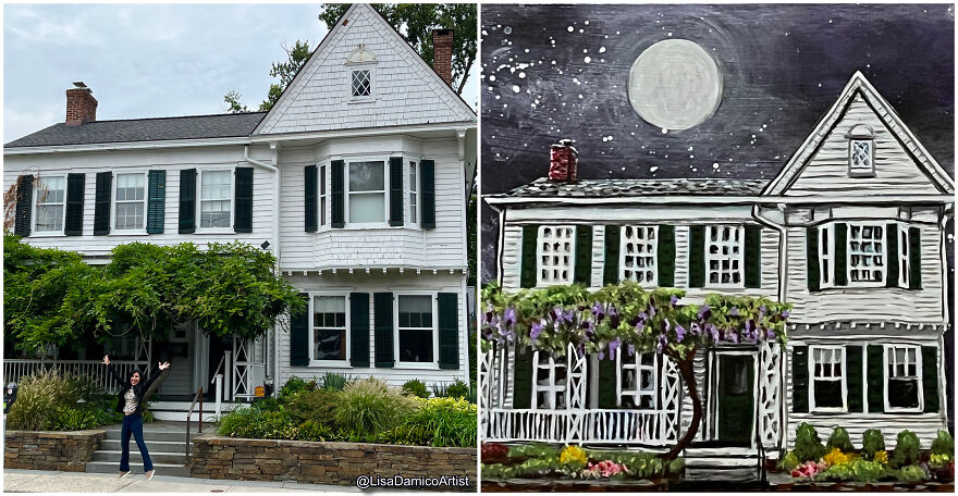 Artist Paints A Thank You Letter To Nyack, New York