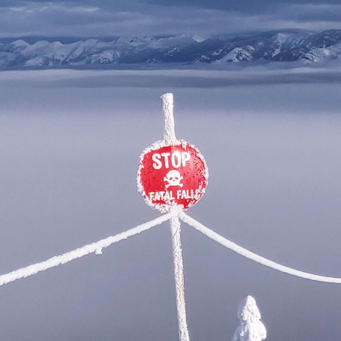 Sign Above The Clouds I Saw While Skiing