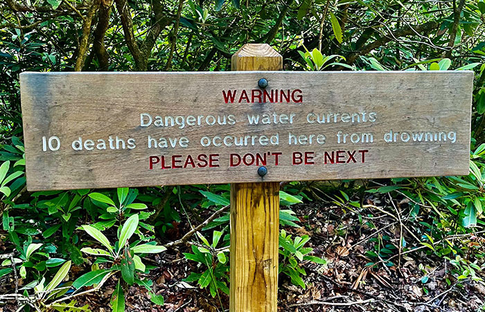 At Abrams Falls In The Smoky Mountains