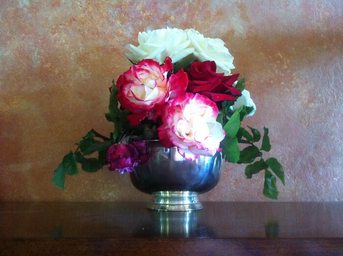 Morning Light On A Bouquet Of Flowers Created A Perfect Still Life Photo