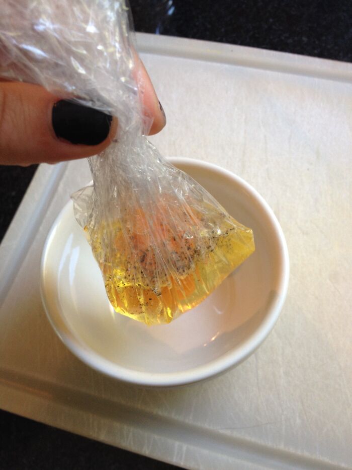 Poach Eggs In Plastic Wrap