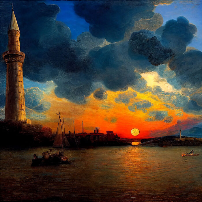 Here Are The Best Sunset And Sunrise Views Of Istanbul Bosporus Created With Ai (9 Pics)