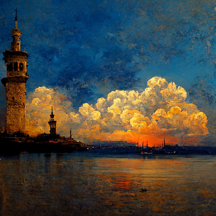 Here Are The Best Sunset And Sunrise Views Of Istanbul Bosporus Created With Ai (9 Pics)