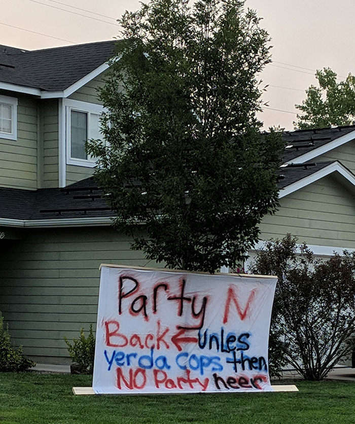 My Neighbors Throwing A Party During Covid