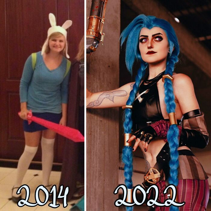 Mi primer cosplay vs. el más reciente