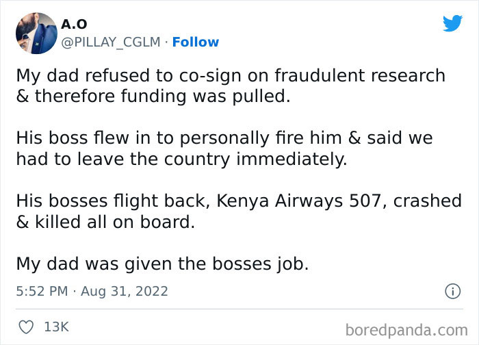 Tweet showing a stranger than fiction story from a viral Twitter thread related to family ending up in Ohio.