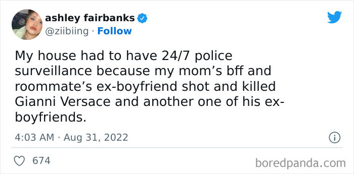 Tweet screenshot highlighting a stranger than fiction story about family ending up in Ohio shared on Twitter.