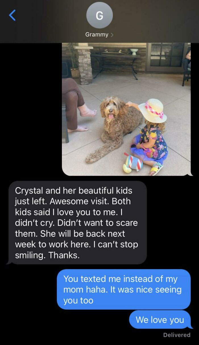 My Grandma Accidentally Sent Me A Text That Was Supposed To Go To My Mom. Definitely Made Me Smile
