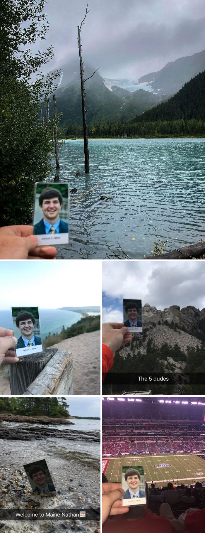 He estado viajando por los 50 estados en memoria de mi mejor amigo. Hoy he visitado Alaska, completando mi viaje