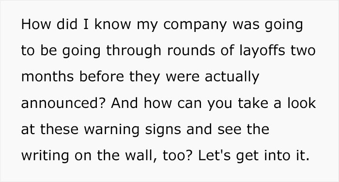TikToker Explains How She Predicted Layoffs Months Before They Happened, Reveals The Warning Signs You Should Look Out For TikToker Explains How She Predicted Layoffs Months Before They Happened, Reveals The Warning Signs You Should Look Out For