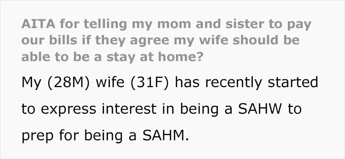 The Internet Backs Husband For "Ruining" Family Dinner Because He Is The Only One Not On Board With Wife's Stay-At-Home Idea