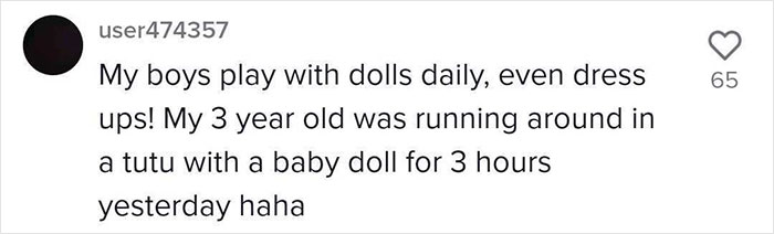 Guy Perfectly Sums Up Why You Should Let Your Son Play With Dolls