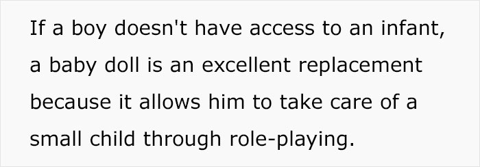 Guy Perfectly Sums Up Why You Should Let Your Son Play With Dolls