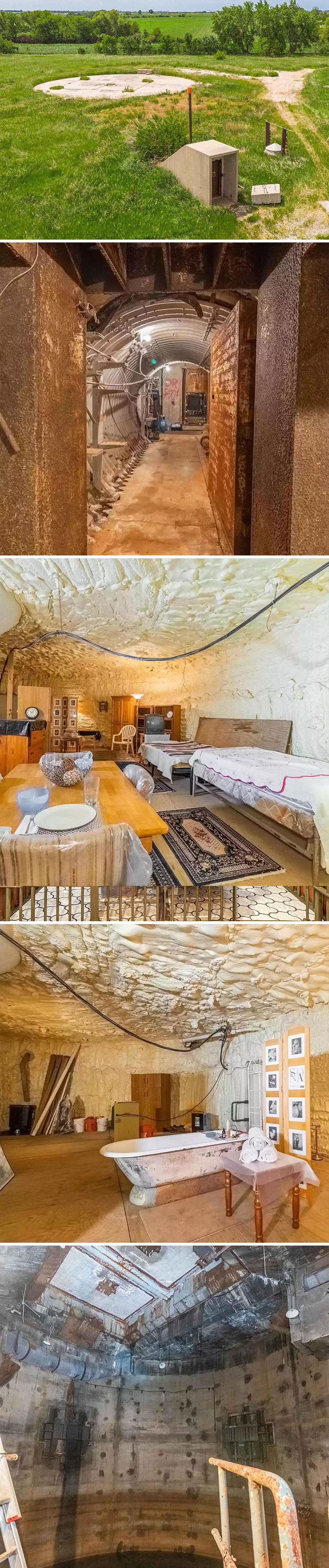 New Missile Silo Home Just Dropped And I Think Someone Has Actually Been Living In This One. Currently Listed For $550,000 In York, Ne. 1 Bd, 1 Ba. 1,256 Sq Ft. 6.19 Acres