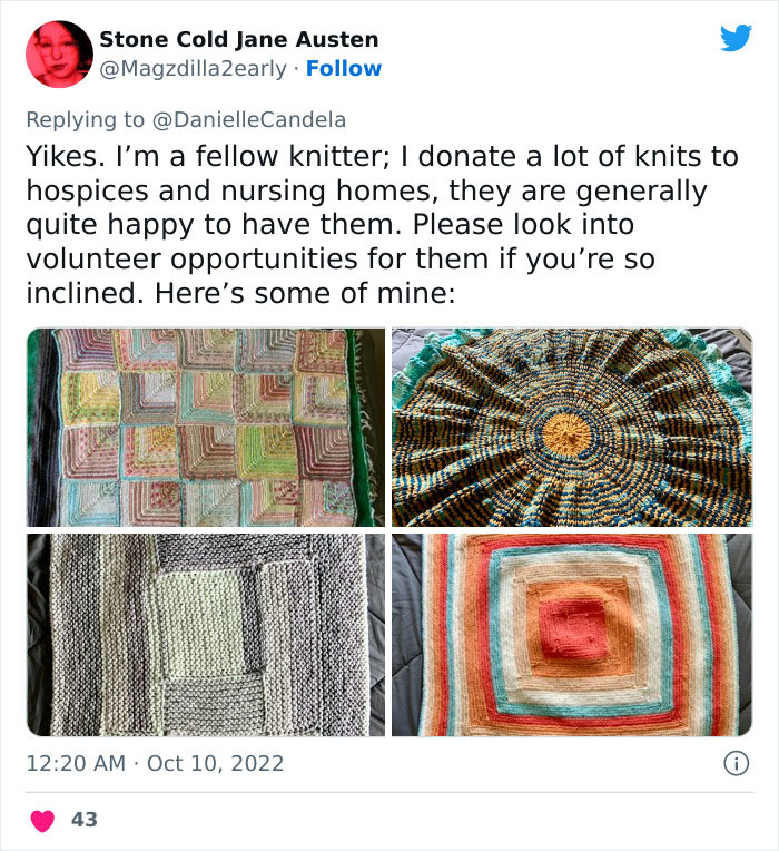 Woman Crochets A Blanket For 900 Hours As A Gift For Friend's Son, He Gives it Back To Her, The Internet Is Divided Woman Crochets A Blanket For 900 Hours As A Gift For Friend's Son, He Gives it Back To Her, The Internet Is Divided