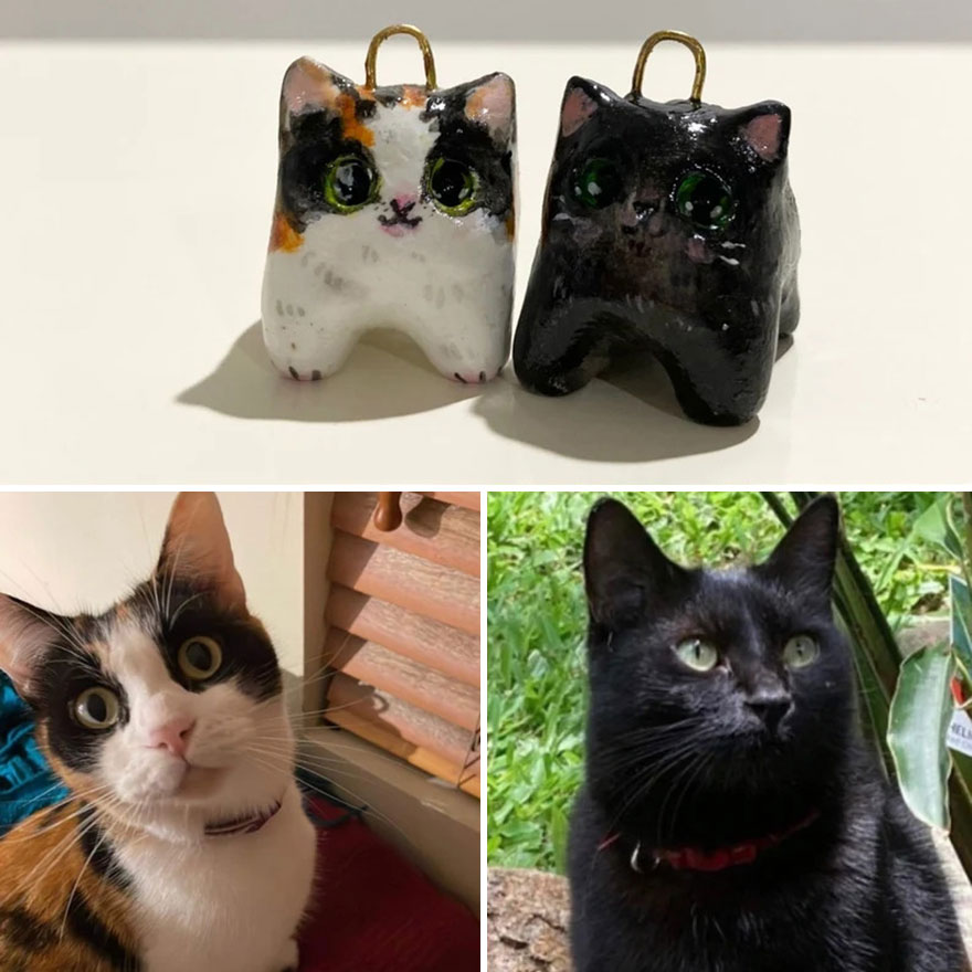 I Make Ceramic Pet Portrait Charms