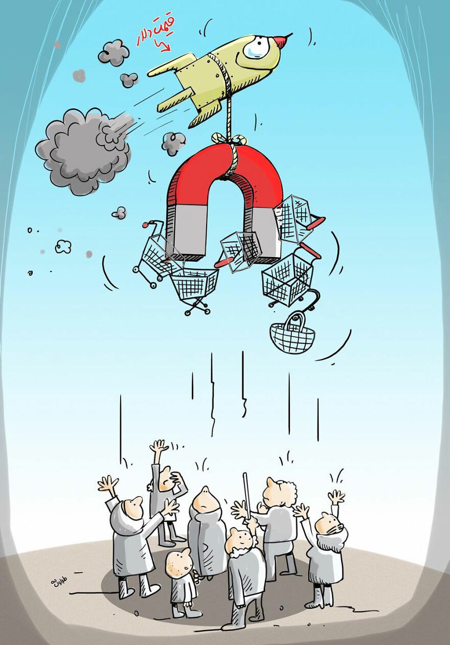 Iranian Artist Criticizes Modern Society With Thought-Provoking Illustrations (53 Pics)