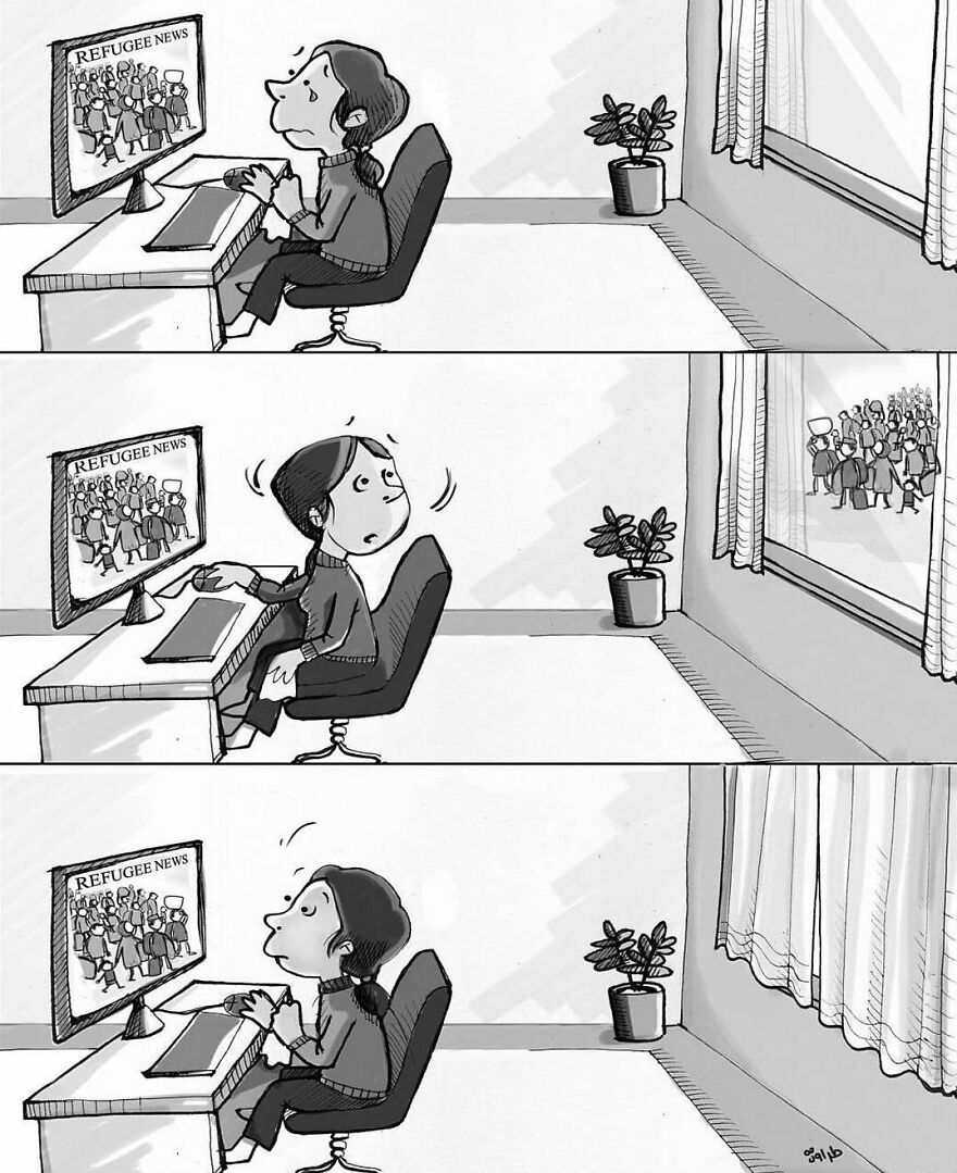 Iranian Artist Criticizes Modern Society With Thought-Provoking Illustrations (53 Pics)