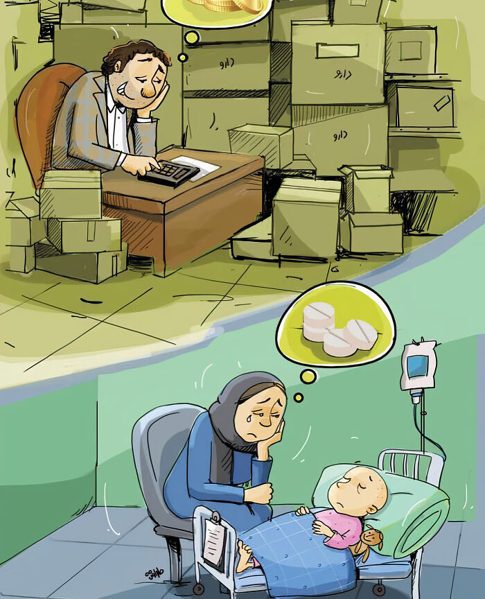 Artist Reveals What’s Wrong With Our Modern Society In These 30 Satirical Illustrations